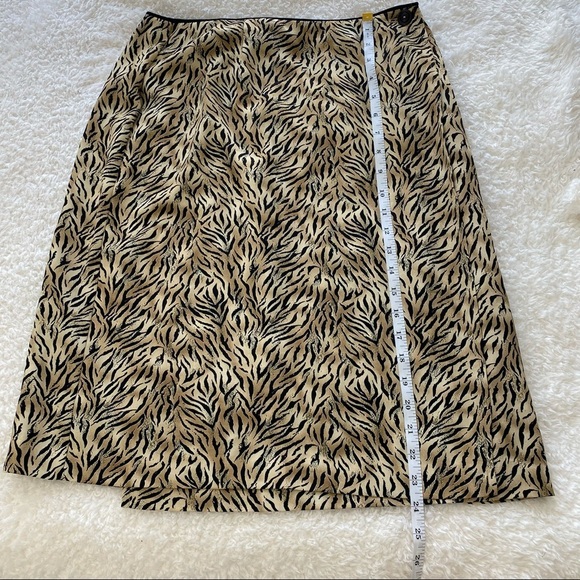 NWT Vintage Worthington Animal Print Wrap Skirt - Picture 6 of 6
